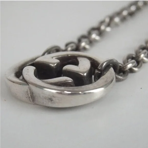 Gucci, Sterling Silver Chain Necklace authentic unisex - Picture 5 of 6